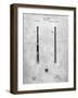 PP539-Slate Antique Baseball Bat 1885 Patent Poster-Cole Borders-Framed Giclee Print