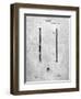 PP539-Slate Antique Baseball Bat 1885 Patent Poster-Cole Borders-Framed Premium Giclee Print