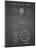 PP54-Black Grid Soccer Ball 1985 Patent Poster-Cole Borders-Mounted Giclee Print