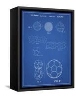 PP54-Blueprint Soccer Ball 1985 Patent Poster-Cole Borders-Framed Stretched Canvas