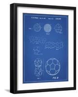 PP54-Blueprint Soccer Ball 1985 Patent Poster-Cole Borders-Framed Giclee Print