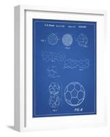 PP54-Blueprint Soccer Ball 1985 Patent Poster-Cole Borders-Framed Giclee Print