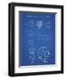 PP54-Blueprint Soccer Ball 1985 Patent Poster-Cole Borders-Framed Premium Giclee Print