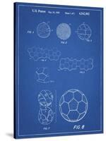 PP54-Blueprint Soccer Ball 1985 Patent Poster-Cole Borders-Stretched Canvas