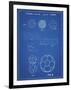 PP54-Blueprint Soccer Ball 1985 Patent Poster-Cole Borders-Framed Giclee Print