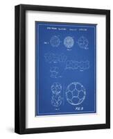 PP54-Blueprint Soccer Ball 1985 Patent Poster-Cole Borders-Framed Giclee Print