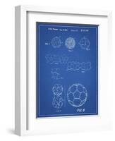 PP54-Blueprint Soccer Ball 1985 Patent Poster-Cole Borders-Framed Giclee Print