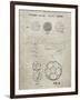PP54-Sandstone Soccer Ball 1985 Patent Poster-Cole Borders-Framed Giclee Print