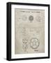 PP54-Sandstone Soccer Ball 1985 Patent Poster-Cole Borders-Framed Giclee Print