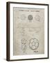 PP54-Sandstone Soccer Ball 1985 Patent Poster-Cole Borders-Framed Giclee Print