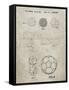 PP54-Sandstone Soccer Ball 1985 Patent Poster-Cole Borders-Framed Stretched Canvas