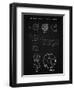 PP54-Vintage Black Soccer Ball 1985 Patent Poster-Cole Borders-Framed Giclee Print