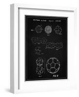 PP54-Vintage Black Soccer Ball 1985 Patent Poster-Cole Borders-Framed Giclee Print