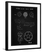 PP54-Vintage Black Soccer Ball 1985 Patent Poster-Cole Borders-Framed Premium Giclee Print