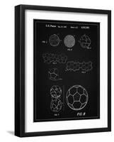 PP54-Vintage Black Soccer Ball 1985 Patent Poster-Cole Borders-Framed Giclee Print