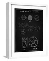 PP54-Vintage Black Soccer Ball 1985 Patent Poster-Cole Borders-Framed Giclee Print