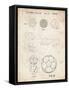 PP54-Vintage Parchment Soccer Ball 1985 Patent Poster-Cole Borders-Framed Stretched Canvas