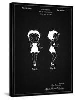 PP547-Vintage Black Betty Boop Patent Poster-Cole Borders-Stretched Canvas