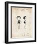 PP547-Vintage Parchment Betty Boop Patent Poster-Cole Borders-Framed Giclee Print
