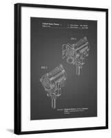 PP548-Black Grid Stage Lighting Patent Poster-Cole Borders-Framed Giclee Print