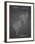 PP548-Black Grid Stage Lighting Patent Poster-Cole Borders-Framed Giclee Print