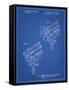 PP548-Blueprint Stage Lighting Patent Poster-Cole Borders-Framed Stretched Canvas