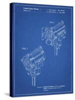 PP548-Blueprint Stage Lighting Patent Poster-Cole Borders-Stretched Canvas