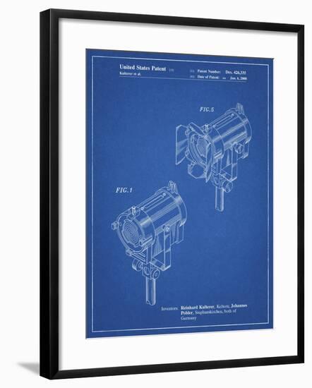 PP548-Blueprint Stage Lighting Patent Poster-Cole Borders-Framed Giclee Print