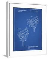PP548-Blueprint Stage Lighting Patent Poster-Cole Borders-Framed Giclee Print