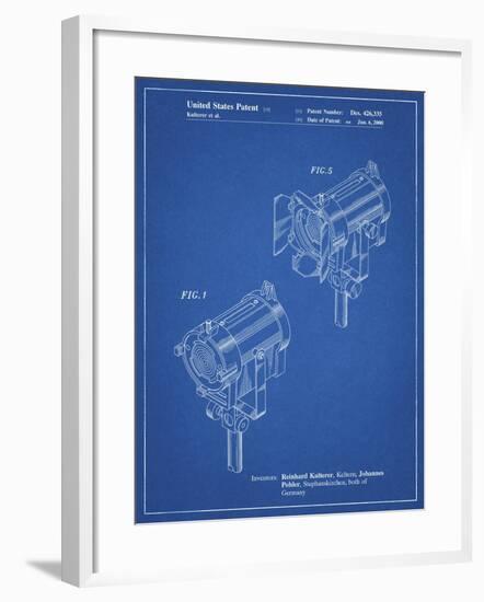 PP548-Blueprint Stage Lighting Patent Poster-Cole Borders-Framed Giclee Print