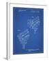 PP548-Blueprint Stage Lighting Patent Poster-Cole Borders-Framed Giclee Print