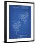 PP548-Blueprint Stage Lighting Patent Poster-Cole Borders-Framed Giclee Print