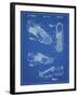 PP55-Blueprint Soccer Cleats Poster-Cole Borders-Framed Giclee Print