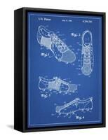 PP55-Blueprint Soccer Cleats Poster-Cole Borders-Framed Stretched Canvas