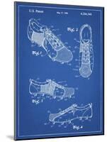 PP55-Blueprint Soccer Cleats Poster-Cole Borders-Mounted Giclee Print