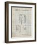 PP551-Antique Grid Parchment Toshiba Walkman Patent Poster-Cole Borders-Framed Giclee Print