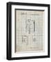 PP551-Antique Grid Parchment Toshiba Walkman Patent Poster-Cole Borders-Framed Giclee Print