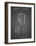 PP551-Black Grid Toshiba Walkman Patent Poster-Cole Borders-Framed Giclee Print