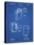 PP553-Blueprint Zippo Lighter Patent Poster-Cole Borders-Stretched Canvas