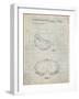 PP554-Antique Grid Parchment Ski Goggles Patent Poster-Cole Borders-Framed Giclee Print