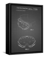 PP554-Black Grid Ski Goggles Patent Poster-Cole Borders-Framed Stretched Canvas