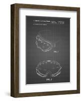 PP554-Black Grid Ski Goggles Patent Poster-Cole Borders-Framed Giclee Print