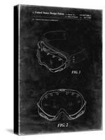 PP554-Black Grunge Ski Goggles Patent Poster-Cole Borders-Stretched Canvas