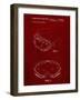 PP554-Burgundy Ski Goggles Patent Poster-Cole Borders-Framed Giclee Print