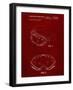 PP554-Burgundy Ski Goggles Patent Poster-Cole Borders-Framed Giclee Print