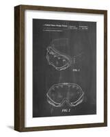 PP554-Chalkboard Ski Goggles Patent Poster-Cole Borders-Framed Giclee Print