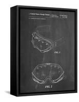 PP554-Chalkboard Ski Goggles Patent Poster-Cole Borders-Framed Stretched Canvas
