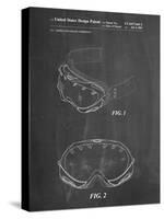 PP554-Chalkboard Ski Goggles Patent Poster-Cole Borders-Stretched Canvas