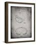 PP554-Faded Grey Ski Goggles Patent Poster-Cole Borders-Framed Giclee Print