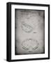 PP554-Faded Grey Ski Goggles Patent Poster-Cole Borders-Framed Giclee Print